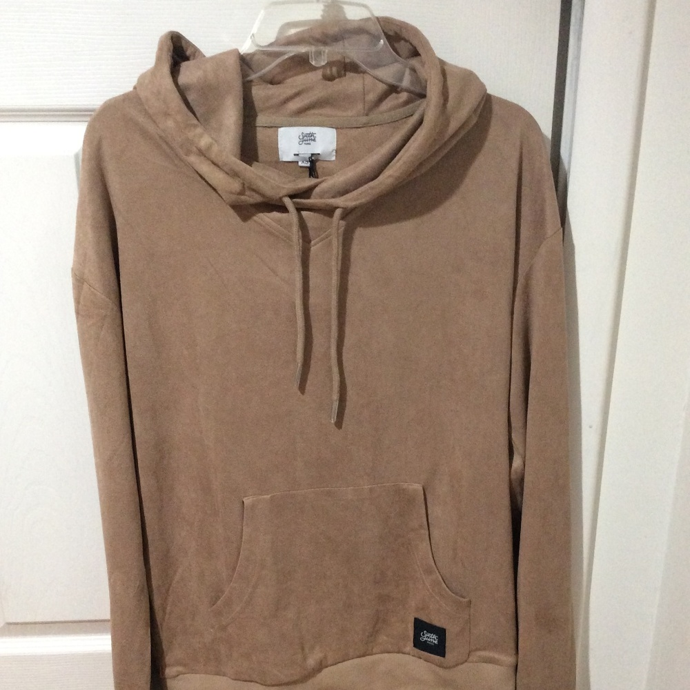 Sixth June suede Hoodie beige